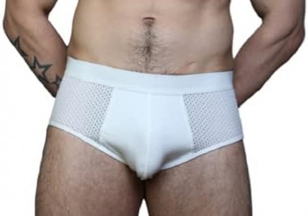 Briefs Men's Padded Enhancing Breathable Mesh Underwear