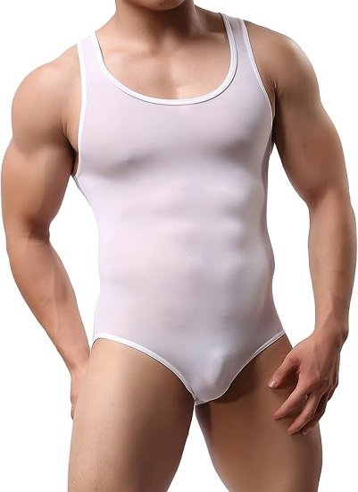Men's Athletic Supporters Ultra Lightweight Jumpsuit One Piece Bodysuit Singlet