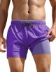 Mens Swim Trunks with Compression Liner 5 Inch Inseam Surfing Board Shorts with Zipped Pockets
